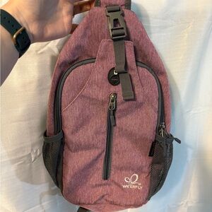 Waterfly Purple Crossbody Bag